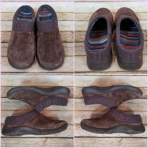 dansko eartha suede clogs